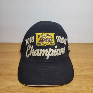 Adidas Los Angeles Lakers 2010 Back 2 Back NBA Champions Hat Cap Kobe Bryant